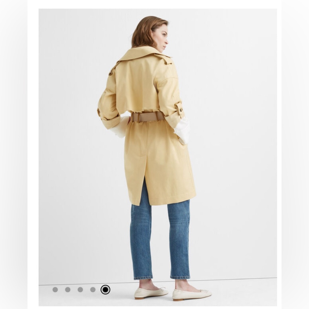 Club Monaco Trench Coat Sz Small - Picture 4 of 11